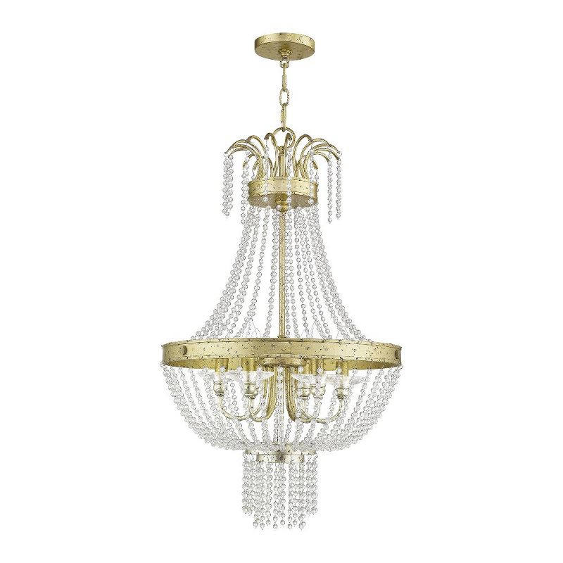 Livex Lighting Valentina 6 - Light Chandelier in  Winter Gold