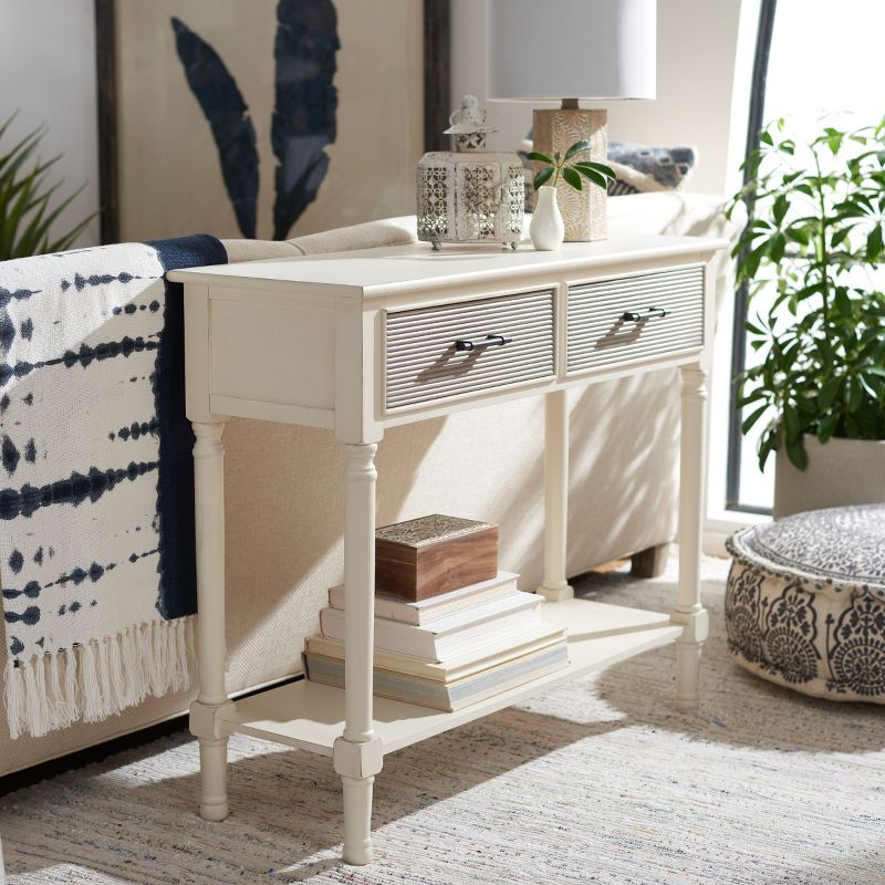 Ryder 2 Drawer Console Table - CNS5719D - Off-White - Safavieh