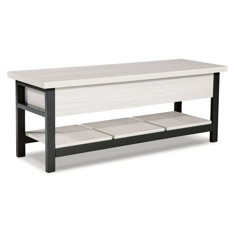 Signature Design by Ashley Casual Rhyson Storage Bench  White