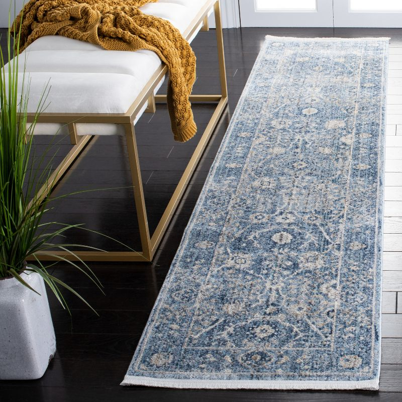 Dream DRM402 Power Loomed Accent Rug - Grey/Turquoise - 2'6"x4' - Safavieh.