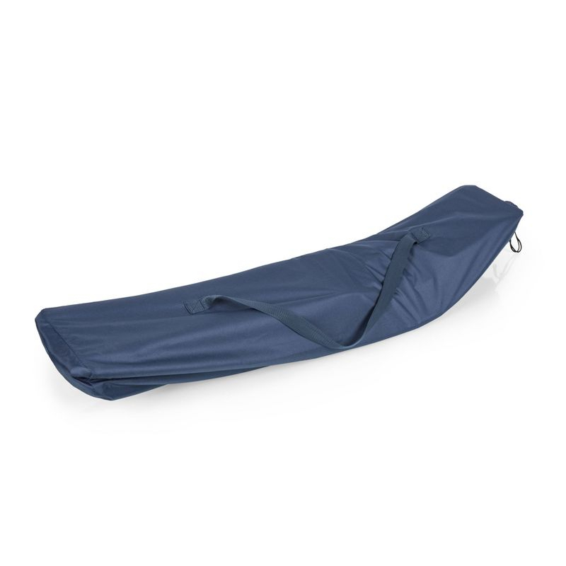 Picnic Time Outdoor Rocking Camp Chair - Navy Blue
