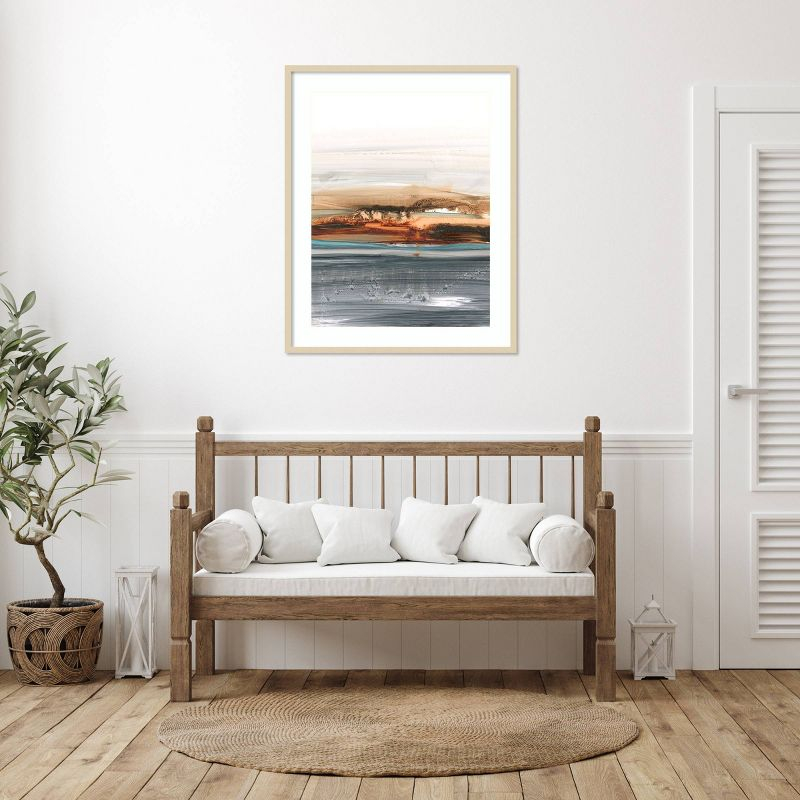 Amanti Art 33"x41" Sienna Dunes II by Ethan Harper Wood Framed Wall Art Print