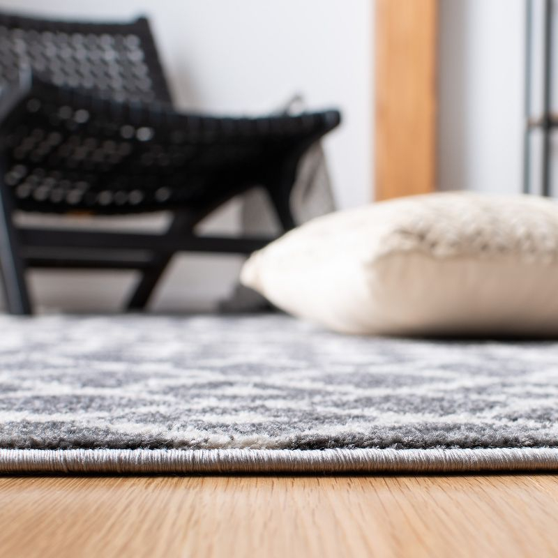 Mercer MRE414 Power Loomed Area Rug - Grey/Cream - 8'x10' - Safavieh.