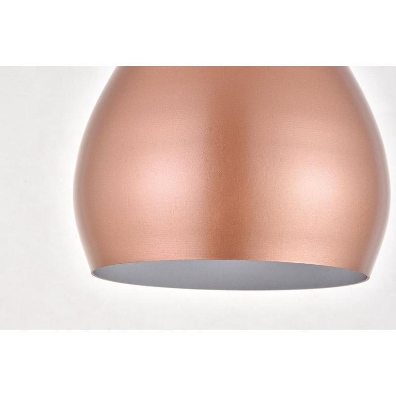 Elegant Lighting Nora 1 Light honey gold plug-in pendant
