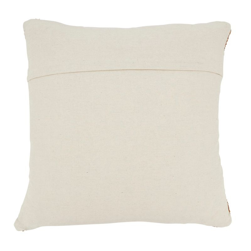 Saro Lifestyle Rustic Charm Plaid Down Filled Throw Pillow, Orange, 20"x20"