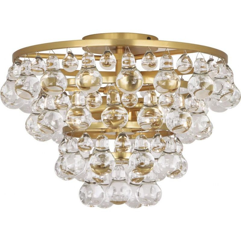 Robert Abbey Lighting Bling - Light Flush Mount in  Antique Brass