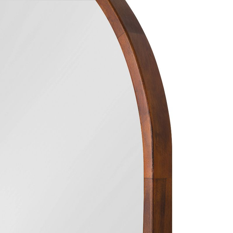 Kate & Laurel All Things Decor 24"x32" Valenti Mid-Century Modern Arched Wall Mirror: Includes Mounting Hardware