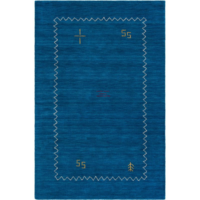 Himalaya HIM583 Hand Loomed Area Rug - Blue - 5'x8' - Safavieh.