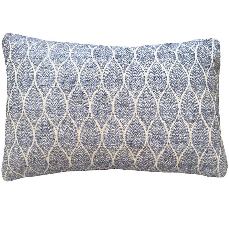 Summer Flora Indigo Indoor Outdoor Pillow 14x20