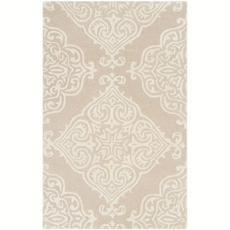 Glamour GLM568 Hand Tufted Indoor Accent Rug - Beige/Ivory - 2'x3' - Safavieh