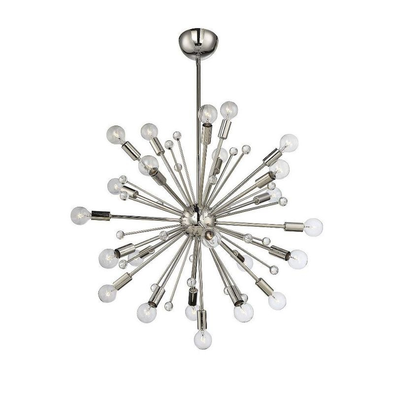 Savoy House Galea 24 - Light Chandelier in  Polished Nickel