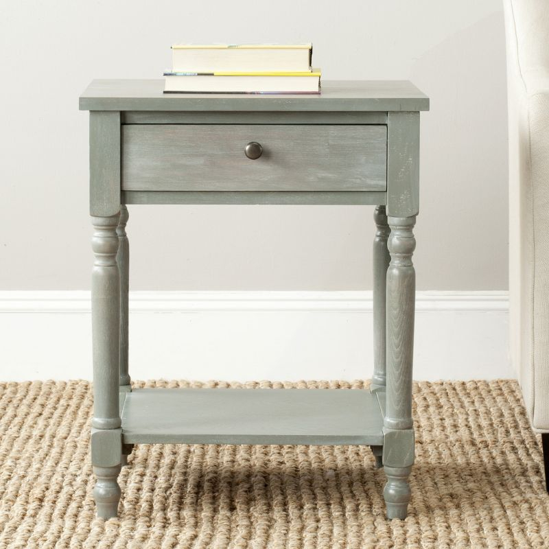 Tami Nightstand With Storage Drawer - AMH6604 - Ash Grey - Safavieh Couture