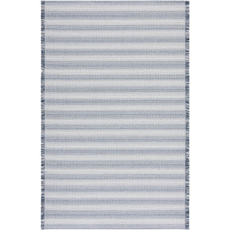 Augustine AGT501 Machine Made Indoor Area Rug - Ivory/Navy - 5'x7'-7" - Safavieh