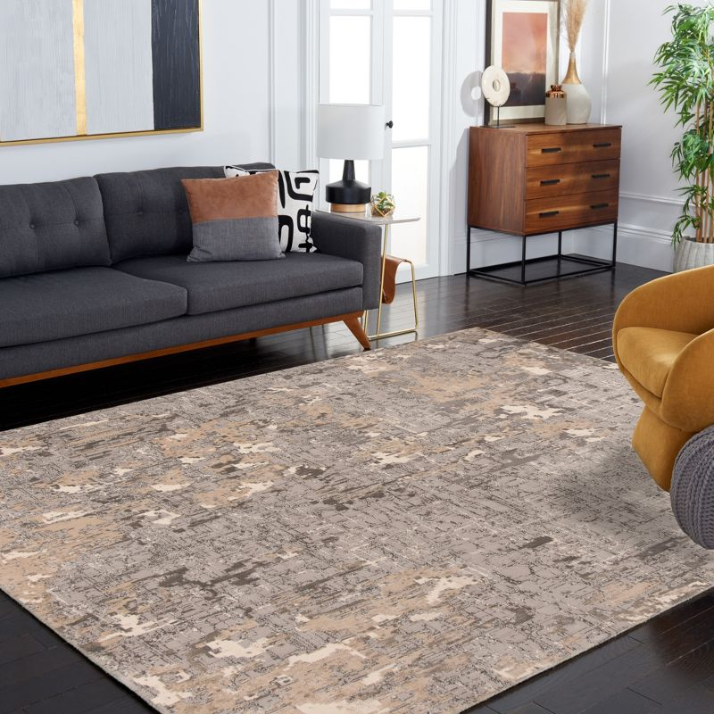 Meadow 100 MDW178 Power Loomed Indoor Area Rug - Grey - 4'x6' - Safavieh