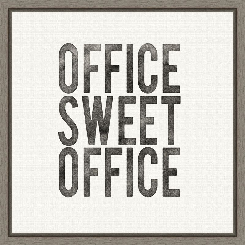 Amanti Art Work from Home I by Wild Apple Portfolio Canvas Wall Art Print Framed 16 x 16-in.