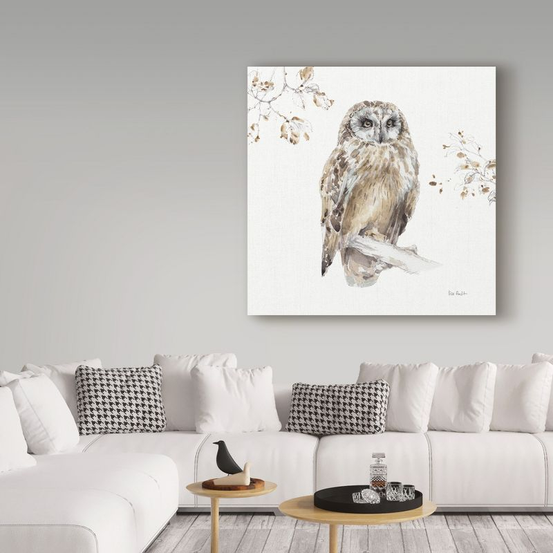Lisa Audit 'Woodland Walk Viii Owl' Canvas Art - 14x14