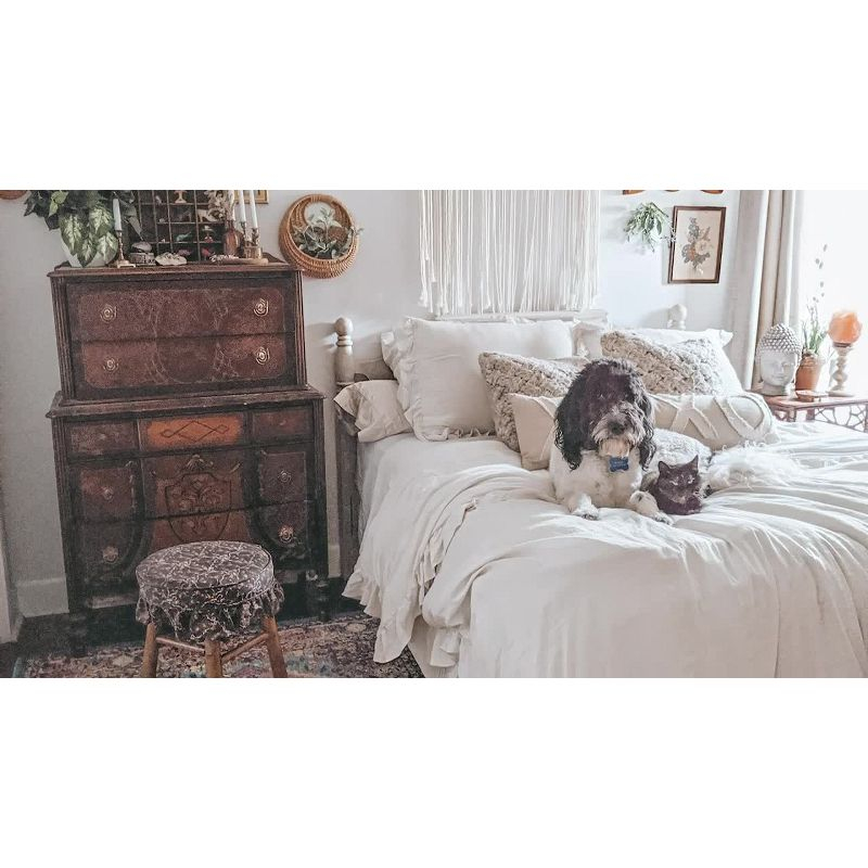 Lush Decor Riley Polyester Semi Sheer Curtain Single Panel