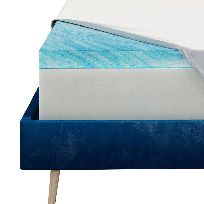 Serta Twin DuoCool 3" Gel Memory Foam Mattress Topper