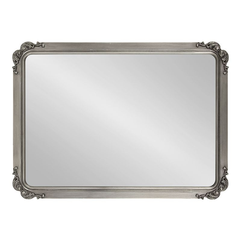 Kate and Laurel Ivette MDF Rectangle Mirror, 25x35, Silver