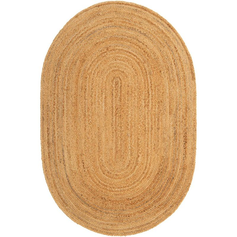 Unique Loom 4' 1 x 6' 1 Dhaka Braided Jute Oval Area Rug