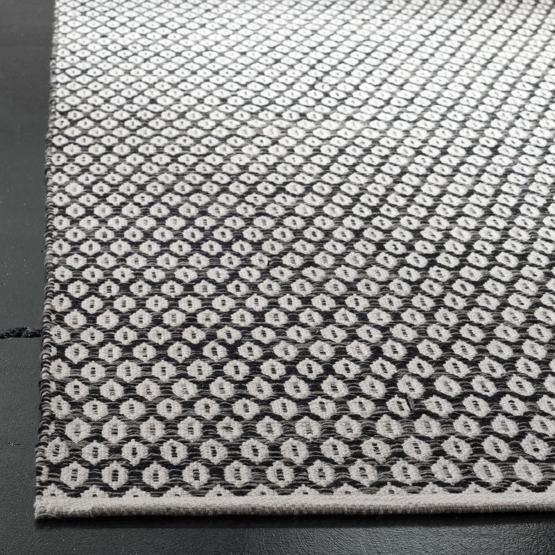 Montauk MTK608 Hand Woven Indoor Area Rug - Black/Ivory - 6'x9' - Safavieh