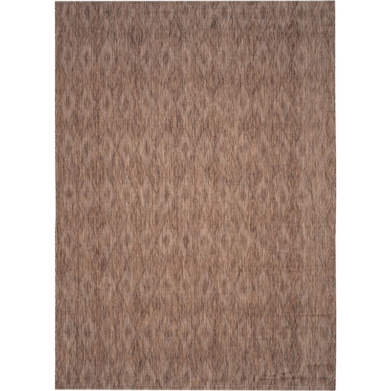 Courtyard CY8522 Power Loomed Indoor and Outdoor Area Rug - Brown/Brown - 8'x11' - Safavieh