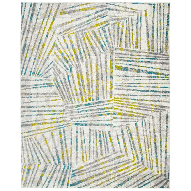 Skyler SKY191 Power Loomed Indoor Area Rug - Grey/Green - 8'x10' - Safavieh