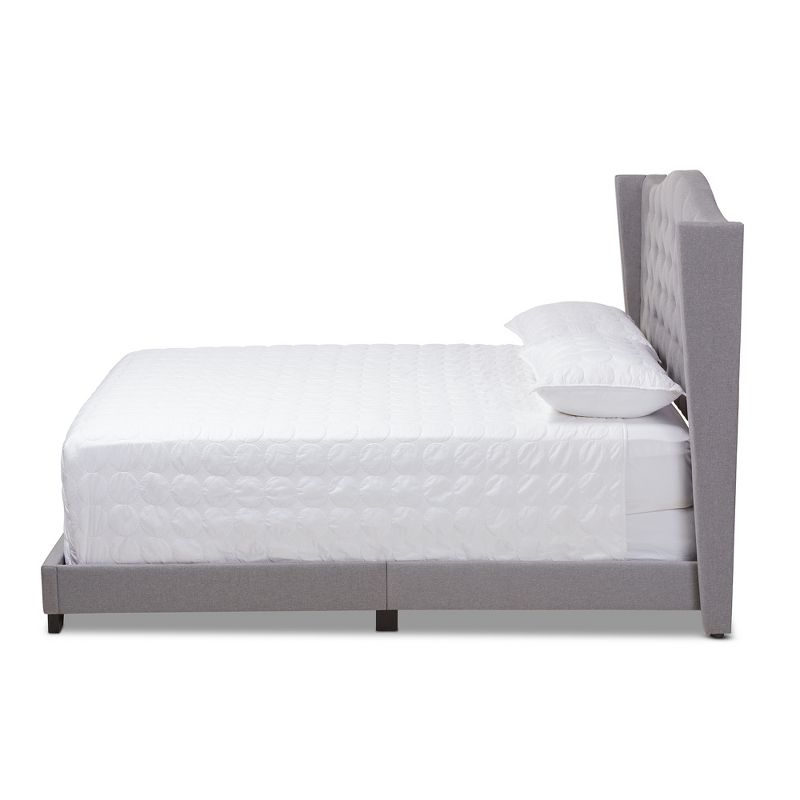 King Alesha Bed Gray - Baxton Studio