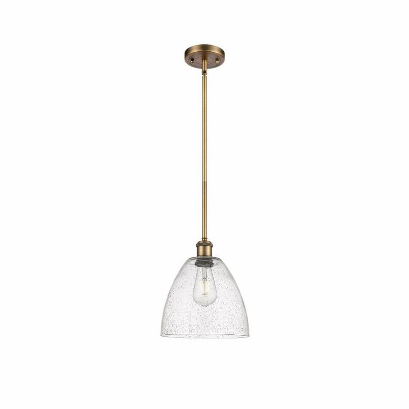 Innovations Lighting Bristol Glass 1 - Light Pendant in  Brushed Brass