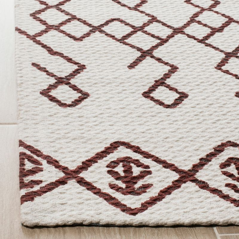 Cedar Brook CDR501 Loomed Indoor Runner Rug - Ivory/Rust - 2'3"x6' - Safavieh