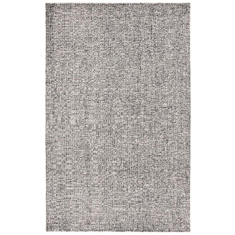 Ebony EBN602 Hand Tufted Indoor Area Rug - Black/Ivory - 4'x6' - Safavieh