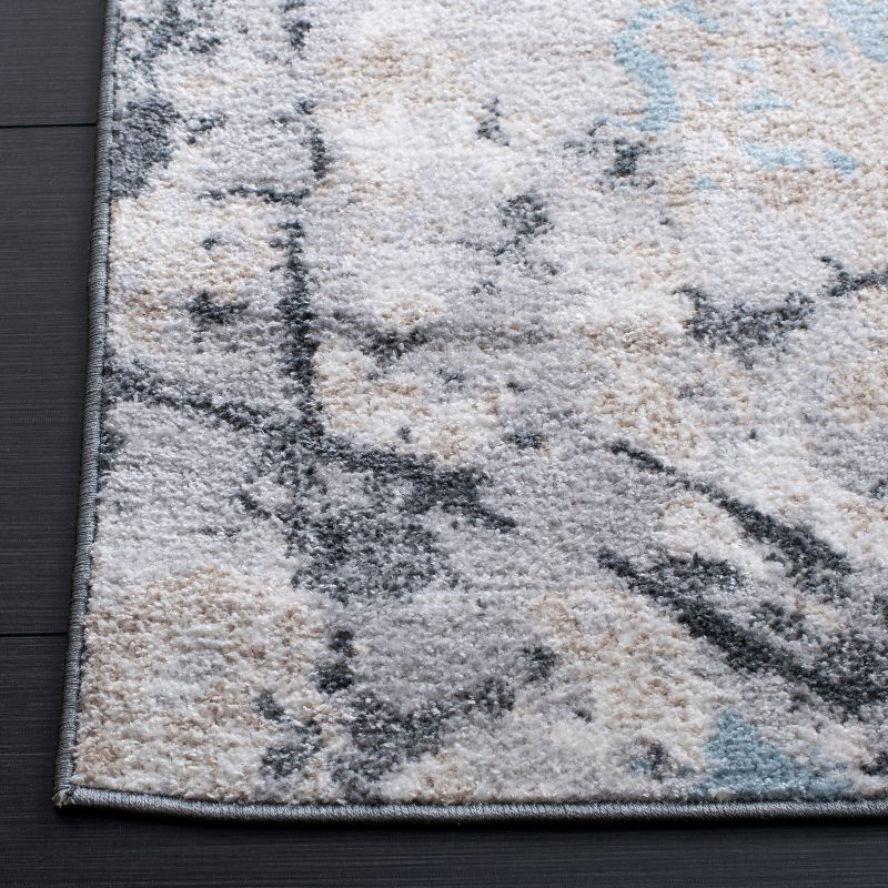 Toscana TOS670 Power Loomed Area Rug - Ivory/Grey - 6'7"x6'7" - Safavieh.