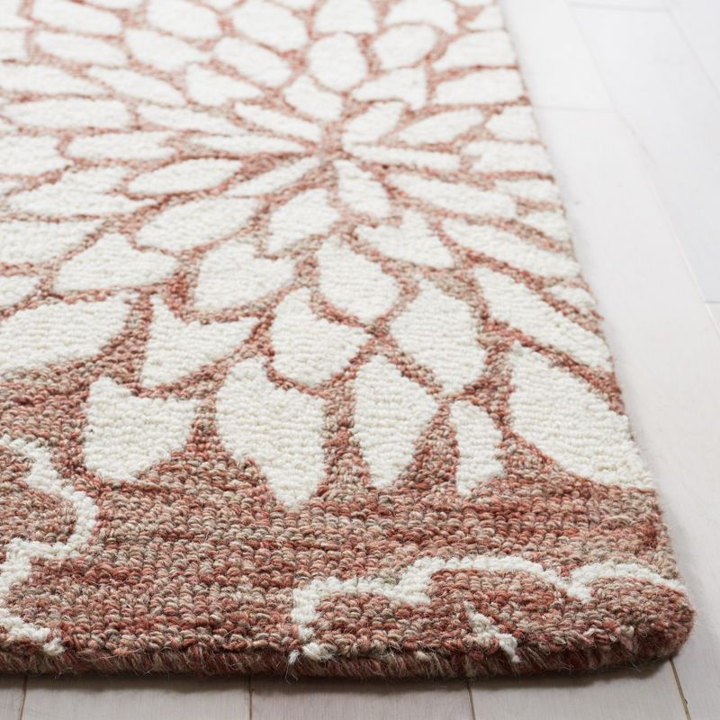 Jardin JAR602 Hand Tufted Area Rug - Brown/Ivory - 5'x8' - Safavieh.
