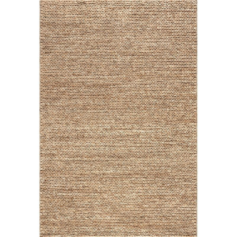 Nuloom Penelope Braided Wool Indoor Area Rug, Runner 2' x 8', Tan