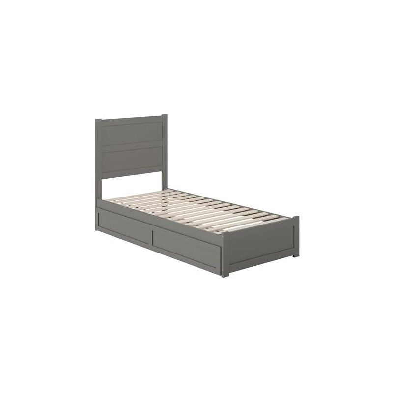 AFI Furnishings NoHo Platform Bed TXL with Footboard & TXL Trundle AG