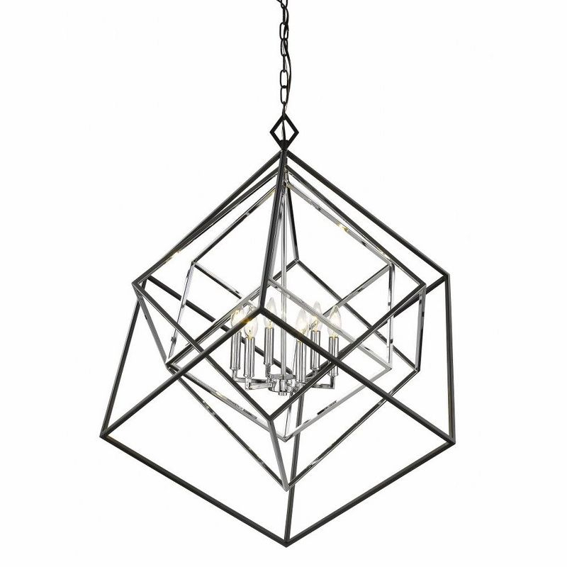 Z-Lite Euclid 6 - Light Chandelier in  Olde Brass/Bronze