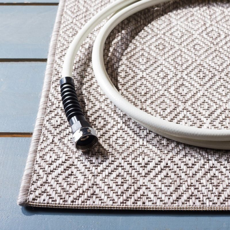 Courtyard CY8520 Power Loomed Indoor and Outdoor Area Rug - Beige/Beige - 5'3"x7'7" - Safavieh