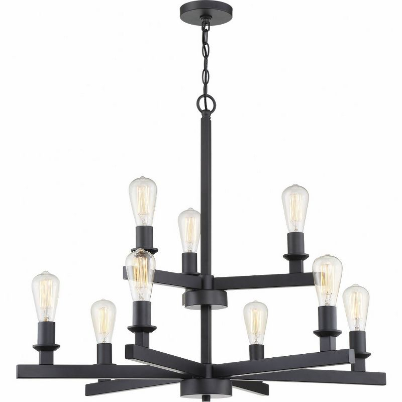 Craftmade Lighting Chicago 9 - Light Chandelier in  Flat Black