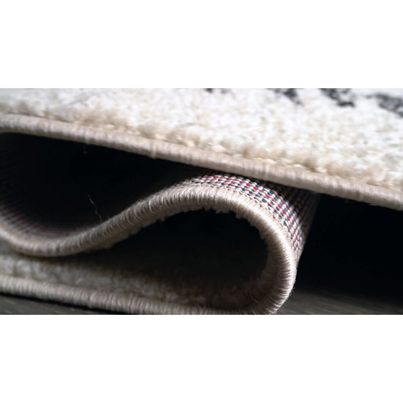 3'x5' Zaina Moroccan Beni Souk Area Rug, Gray/Cream - JONATHAN Y