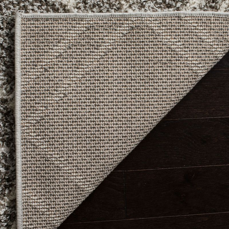 Arizona Shag ASG741 Power Loomed Indoor Area Rug - Brown/Ivory - 4'x6' - Safavieh