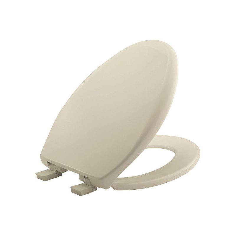 Bemis  Toilet Seat,Elongated Bowl,Bone,14" W GR1200E4 006