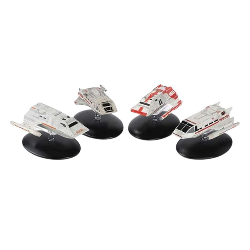 Eaglemoss Collections Star Trek Shuttlecraft Replica Set 4 | Passenger, Warrant, Short-Range, Medical | UK Version