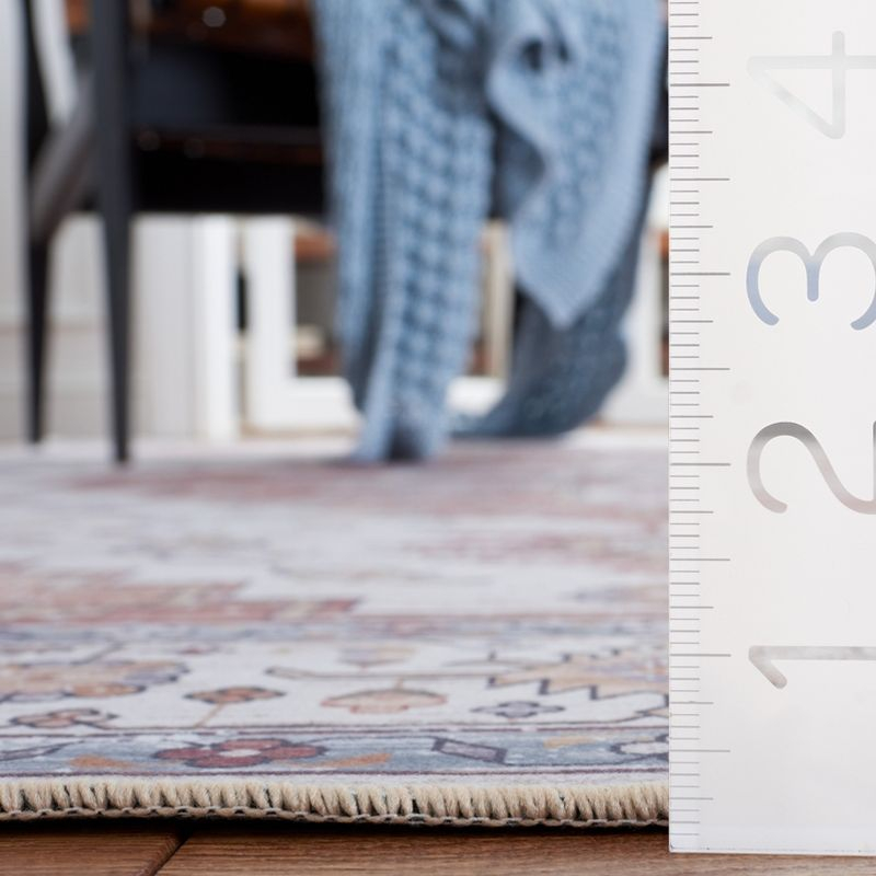 Tucson Vintage Persian TSN109 Power Loomed Machine Washable Skid-Resistant Indoor Area Rug - Ivory/Rust - 8'x10' - Safavieh