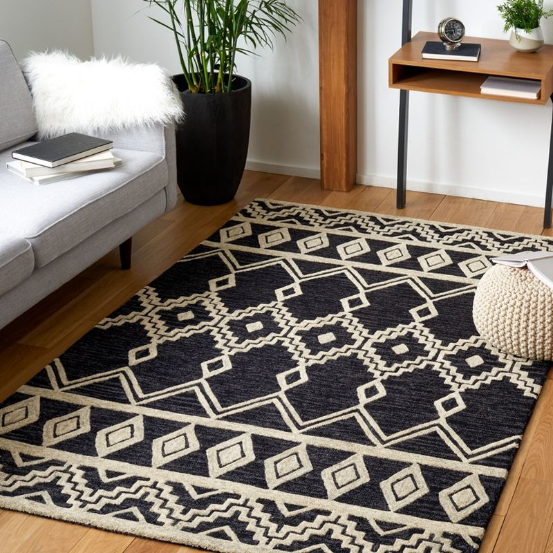 Union Rustic Abbegail Hand Tufted Wool Southwestern Rug