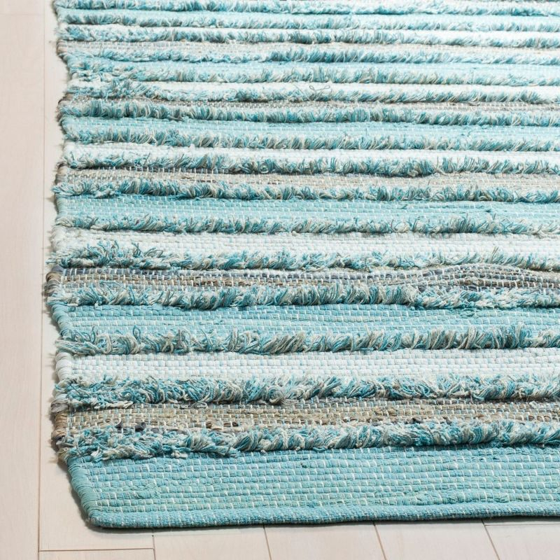 Montauk MTK951 Hand Woven Accent Rug - Aqua/Multi - 2'6"x4' - Safavieh.