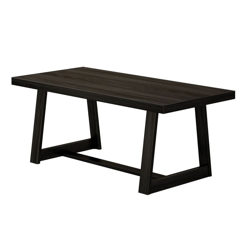 Plank+Beam Farmhouse 72" Dining Table, Solid Wood Rectangular Kitchen Table for 6 People
