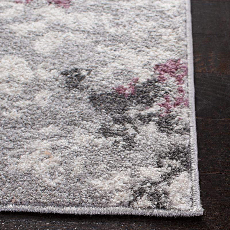 Adirondack ADR115 Machine Made Indoor Area Rug - Light Grey/Purple - 8'x8' - Safavieh