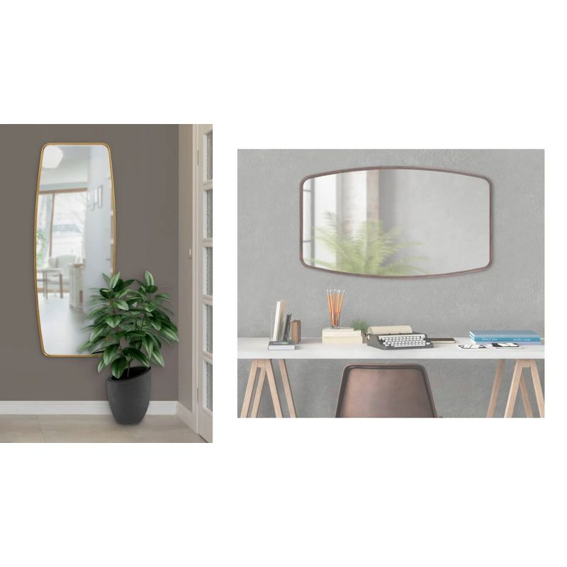 Kate and Laurel Caskill Rectangle MDF Full Length Mirror, 18x48, Bronze