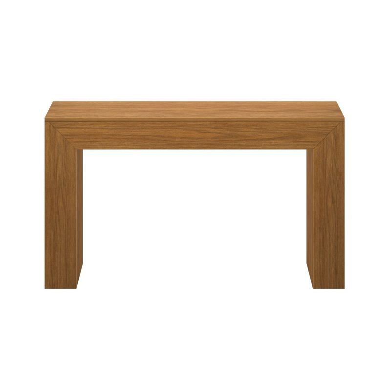 Plank+Beam Grand Console table, 56" Solid Wood Modern Sofa Table, Entryway Table for Hallway, Behind the Couch, Living Room, Foyer, Pecan Wirebrush