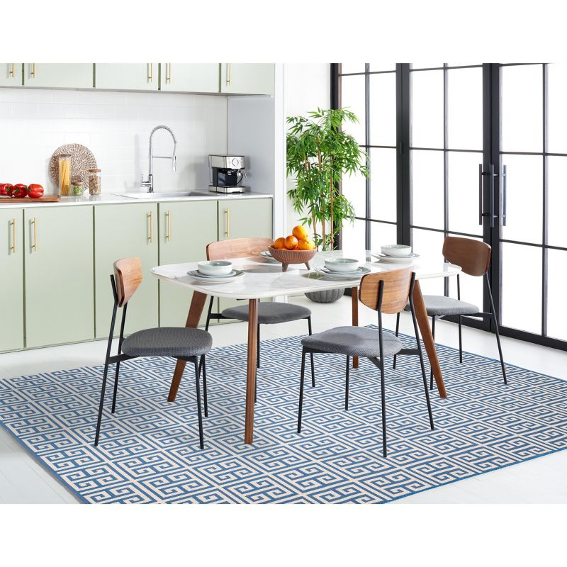 Montauk MTK724 Hand Woven Area Rug - Blue/Ivory - 6'x6' - Safavieh.